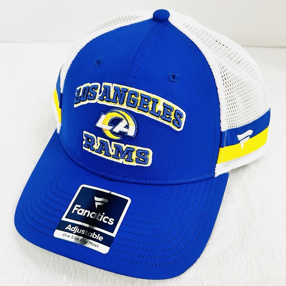 Los Angeles Rams Fanatics Fundamentals Hat Cap Snapback Adjustable NFL Blue